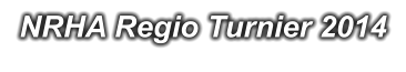 NRHA Regio Turnier 2014